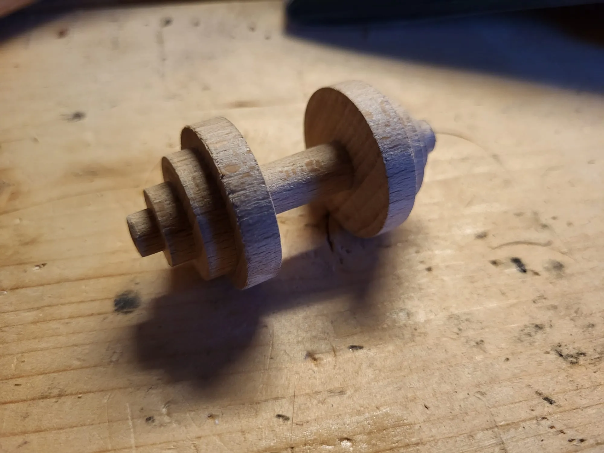 Halter-sleutelhanger, licht hout